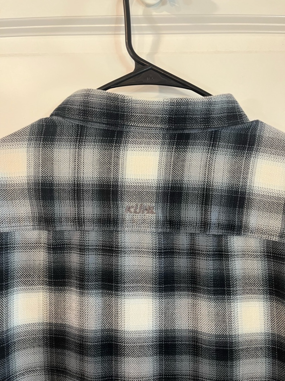 Kuhl Men's Black Gray & White Plaid Button-Down Shirt - Picture 6 of 6